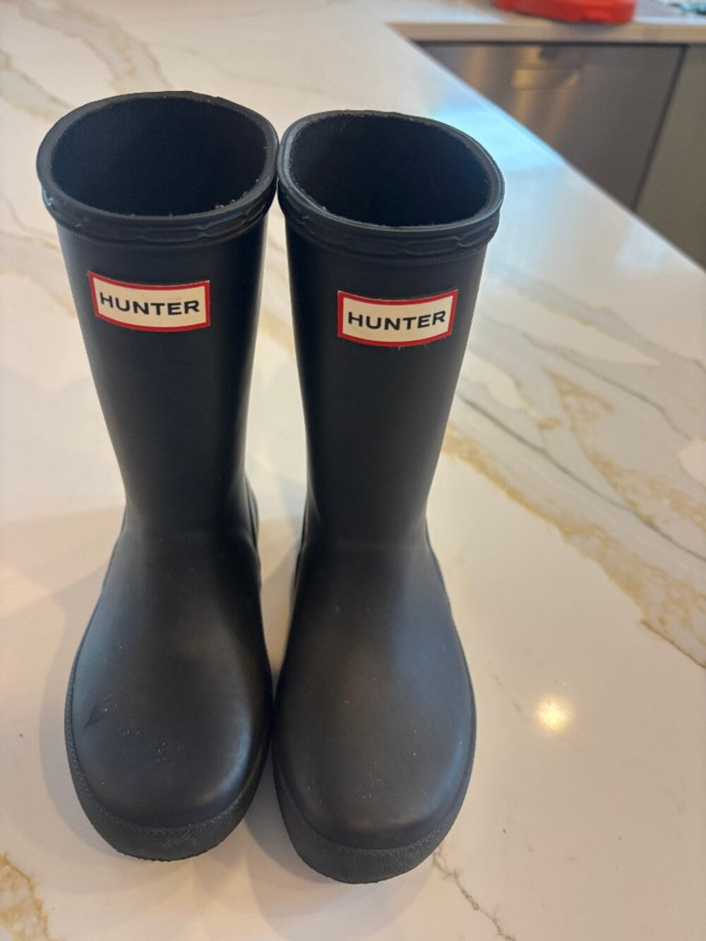 Black Hunter Kids Boots Size 11/12